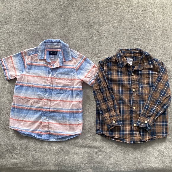 Carter's Other - Bundle of 2 Boys’ Button Down Shirts Size 5